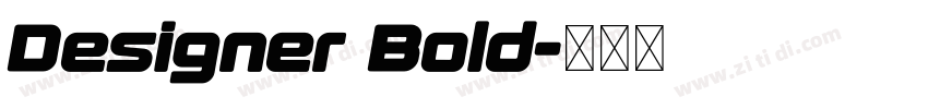 Designer Bold字体转换